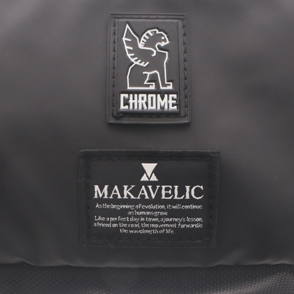 ■ MAKAVELIC x CHROME Collaboration Sling Bag e-Kadet Waterproof Frame Bag Men's Black Unused