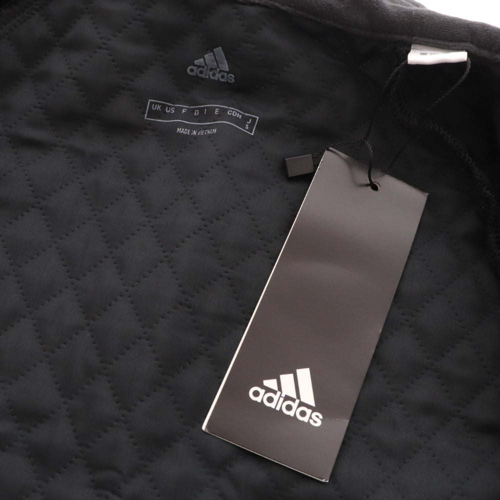 ■ アディダス ジャケット 長袖 アウター ゴルフ キルティング フルジップ メンズ S ブラック タグ付き 未使用