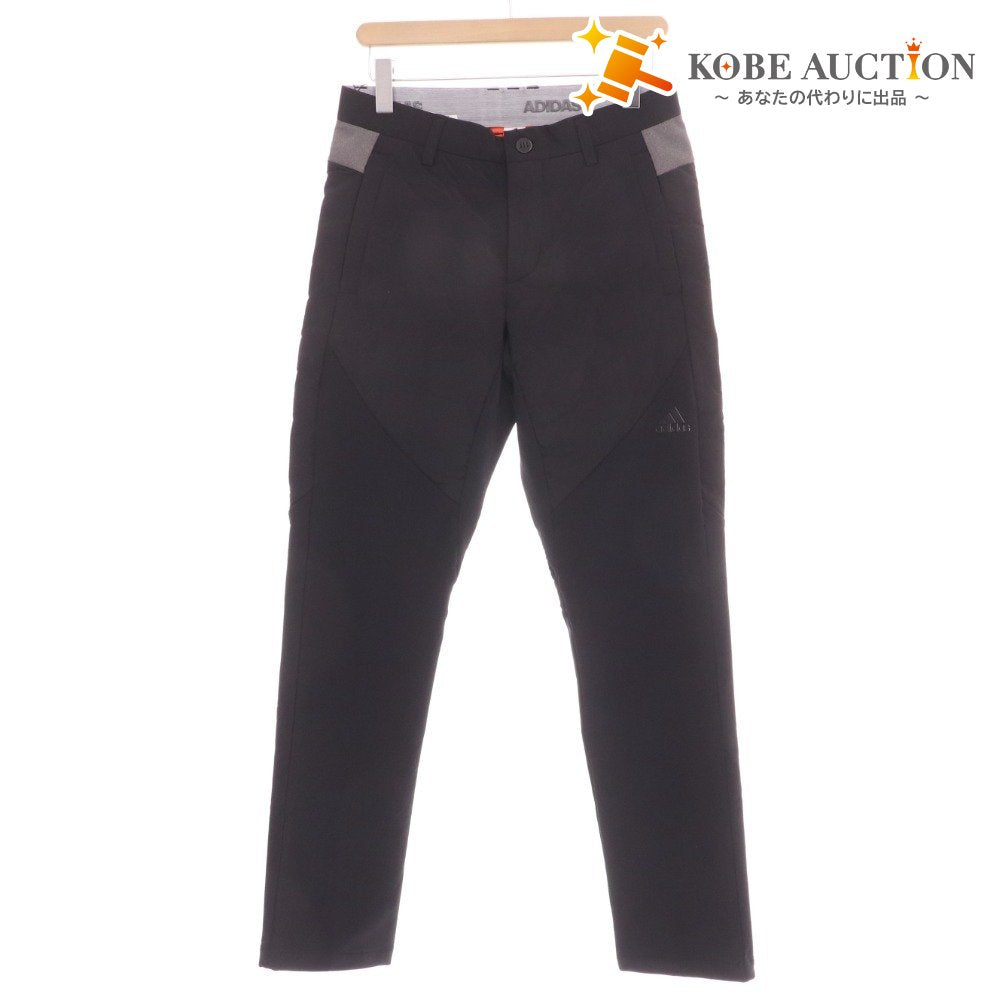 ■ アディダス テーパードパンツ ボトムス ゴルフ ヒートエフェクト ポイントキルト ウォーム メンズ S ブラック タグ付き 未使用