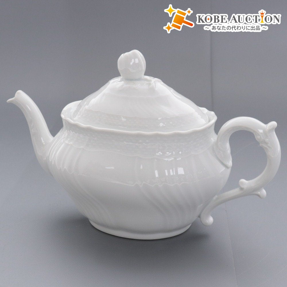 ■ Richard Ginori Teapot Western-style tableware Ceramic Tea utensils White