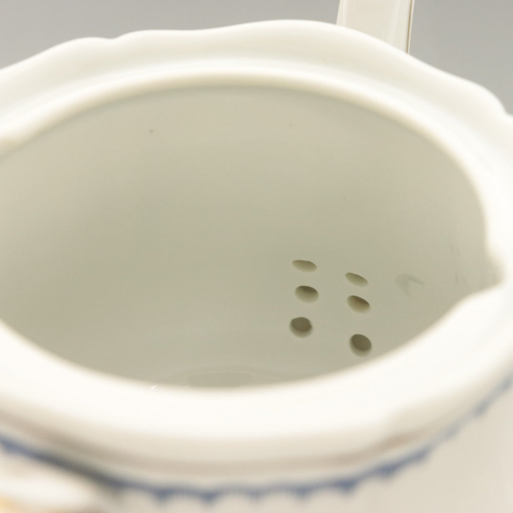 ■ Richard Ginori リチャード ジノリ イタリアン フルーツ ティーポット 洋食器 花柄 イタリア 全長18.5cm ホワイト 等