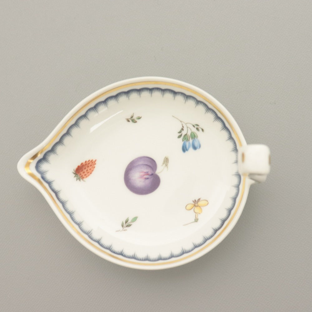 ■ リチャード ジノリ イタリアンフルーツ スワン皿 プレート 3点セット まとめ売り オーバル ディナー 小 中 大皿 全長10.8cm 24.1cm 白