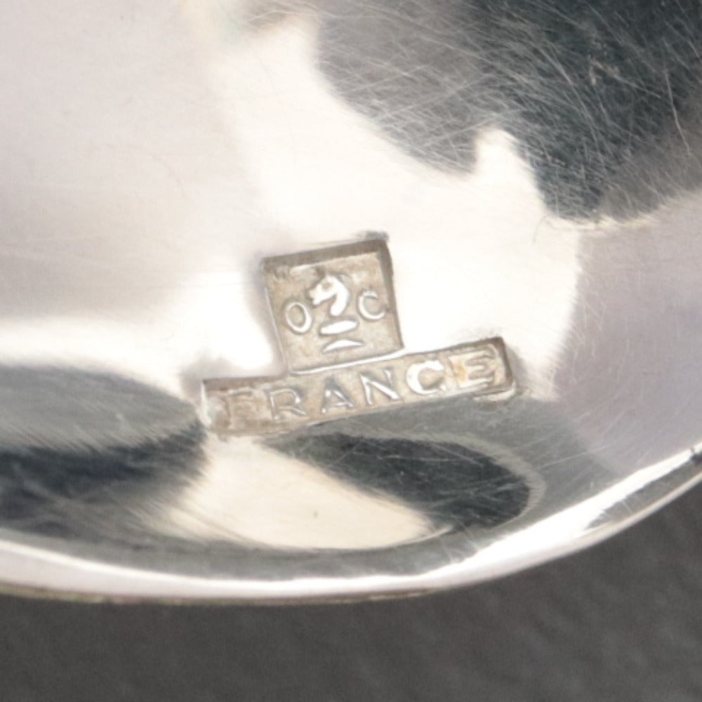 ■ Christofle クリストフル フランス スプーン 2点/本セット まとめ売り 総柄 ロゴ ティー スープ 洋食器 全長 13.5cm シルバー