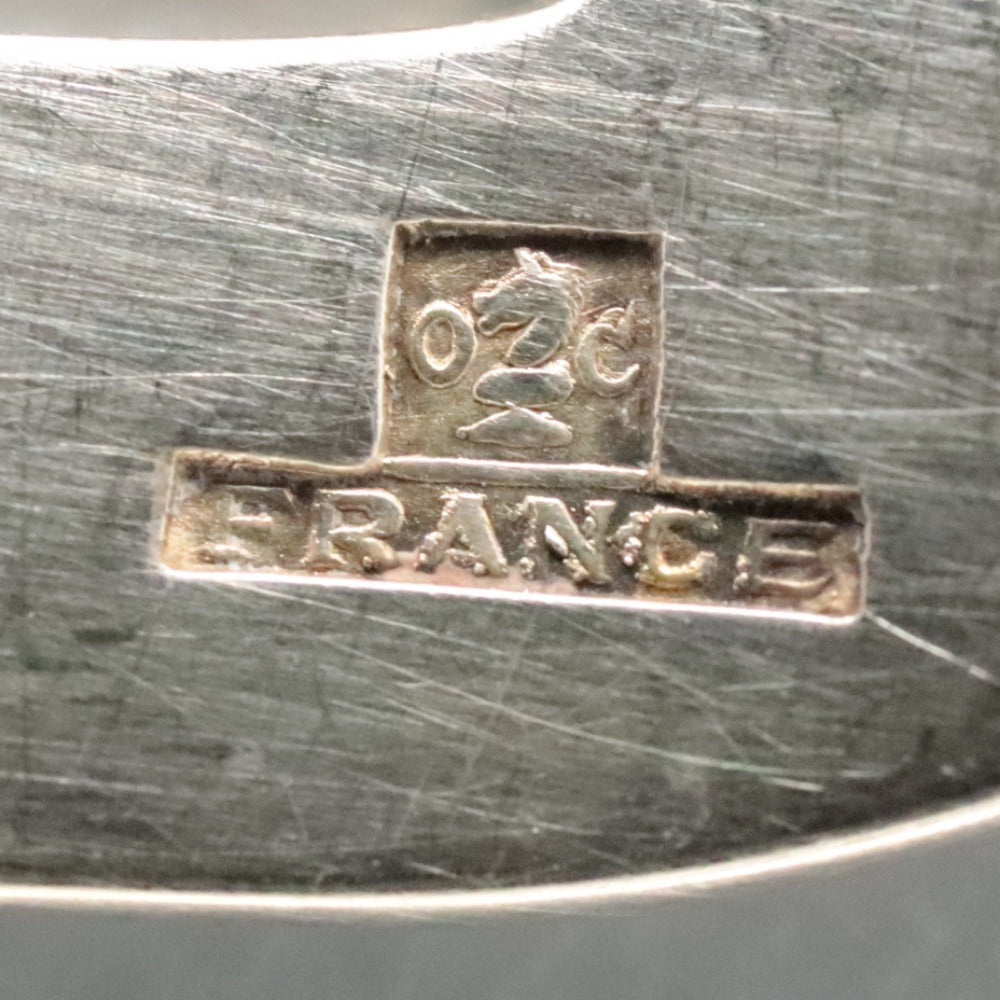 ■ Christofle France Fork Set of 2 (15.9cm Total Length, Silver) with Box, All-Over Print and Logo, Cake and Western-Style Dinnerware