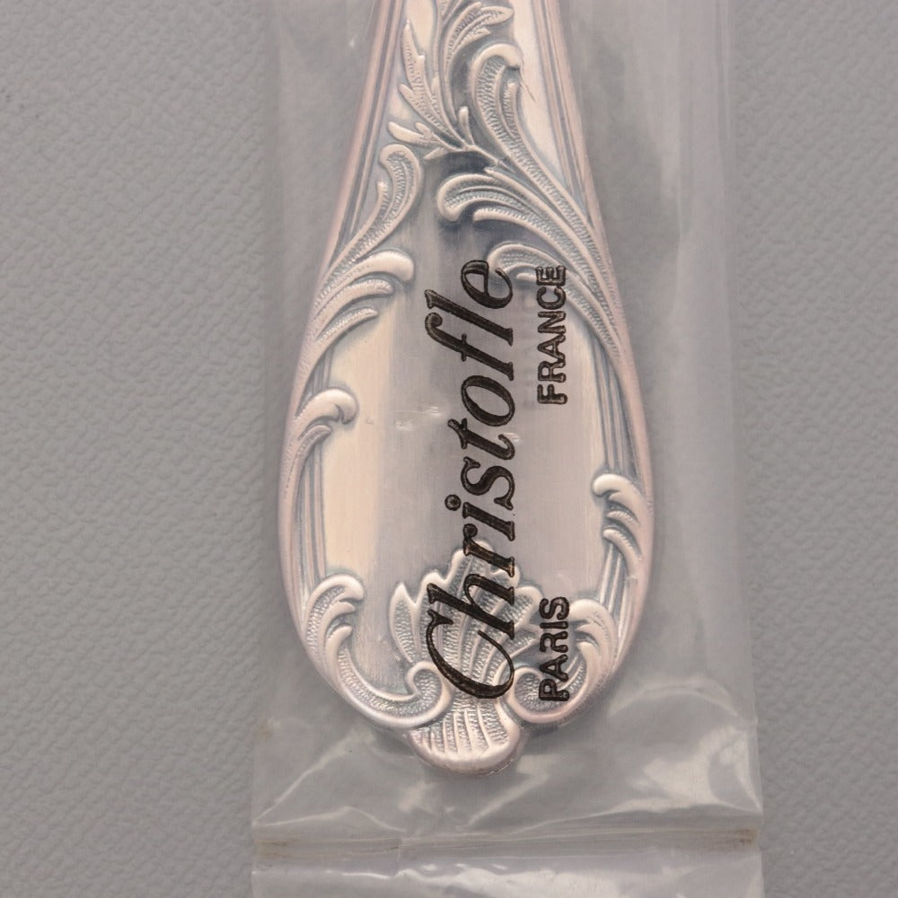 ■ Christofle France Fork Dinner Table Logo Western Tableware Total Length 20.6cm Unopened Unused