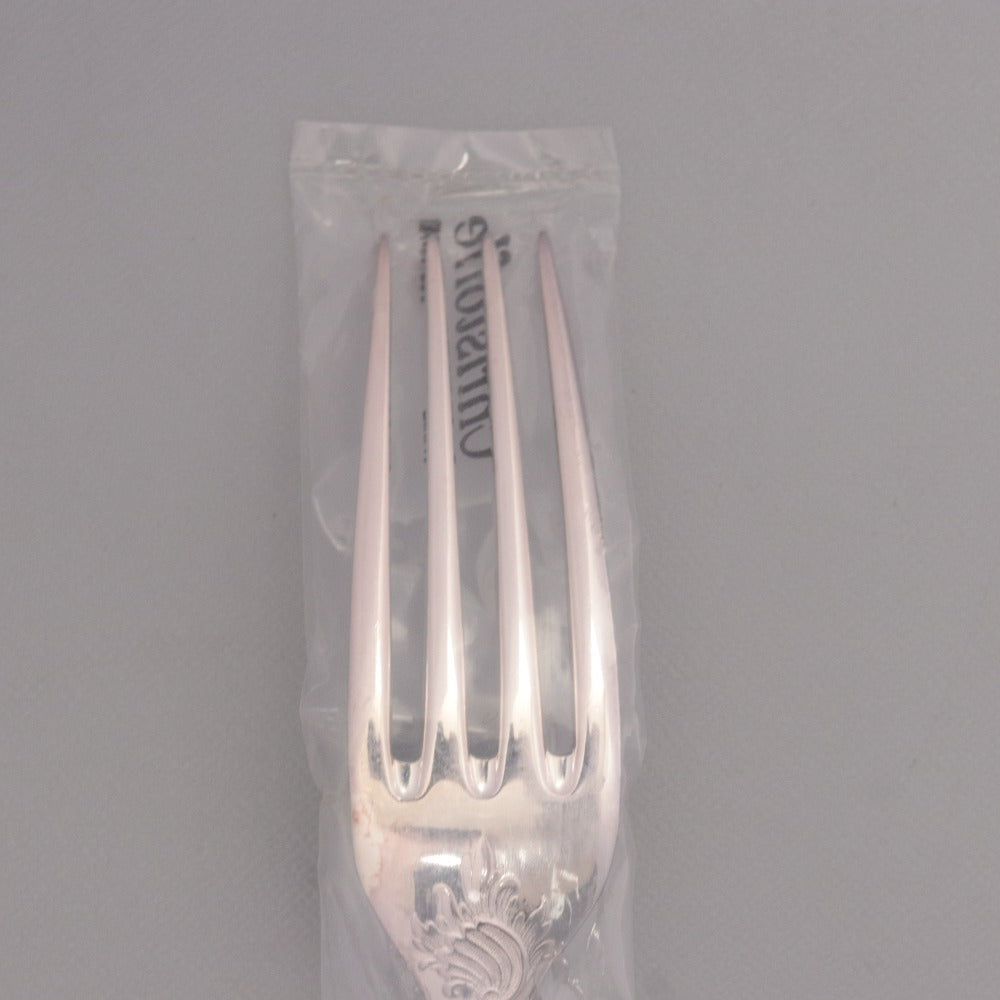 ■ Christofle France Fork Dinner Table Logo Western Tableware Total Length 20.6cm Unopened Unused