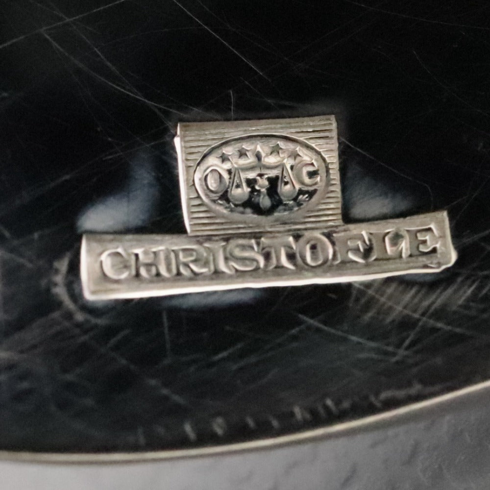 ■ Christofle クリストフル フランス スプーン 6点/本セット まとめ売り ディナー テーブル 洋食器 総柄 全長20cm シルバー カバー付き