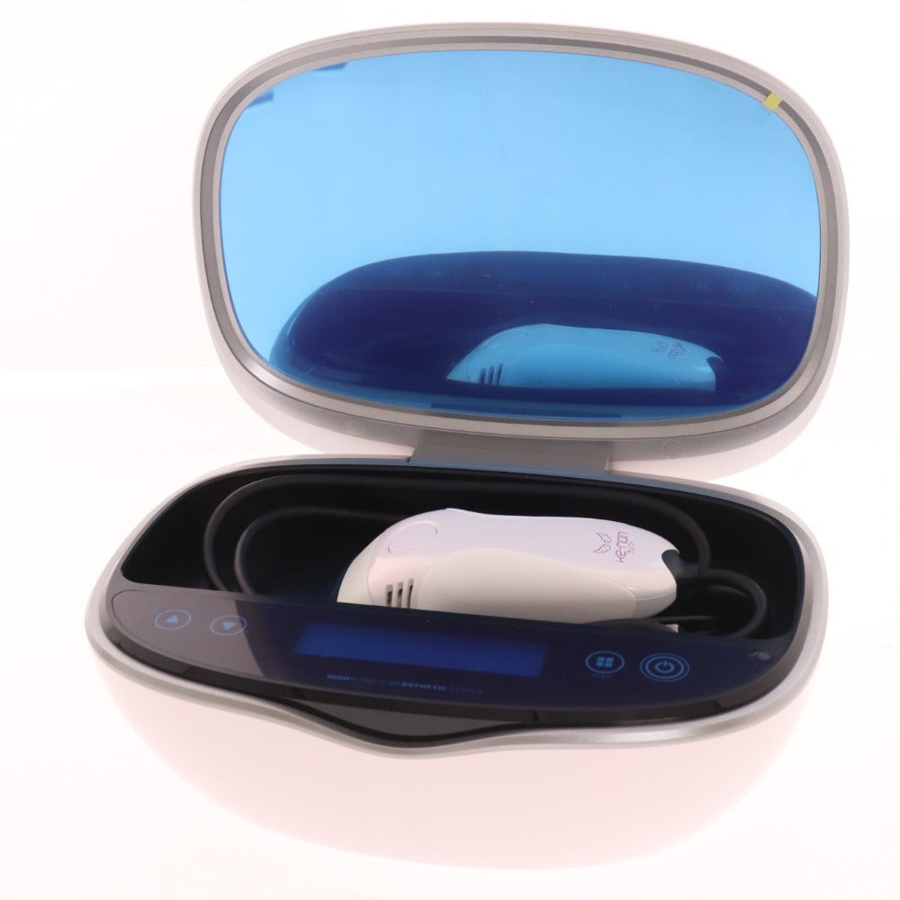 ■ エムテック ケノン 家庭用脱毛器 NIPL-2080 ver.6.2 フラッシュ レディース ピンク 付属品付き 通電確認済み