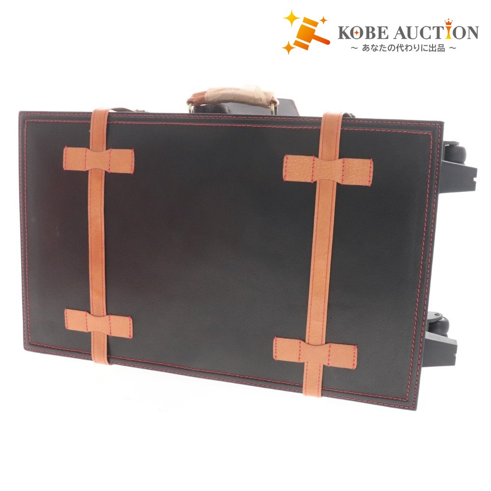 ■ シフレ スーツケース キャリーケース ユーラシア 本革 豚革 ダイヤルロック式 メンズ レディース ブラック 付属品付き タグ付き 未使用