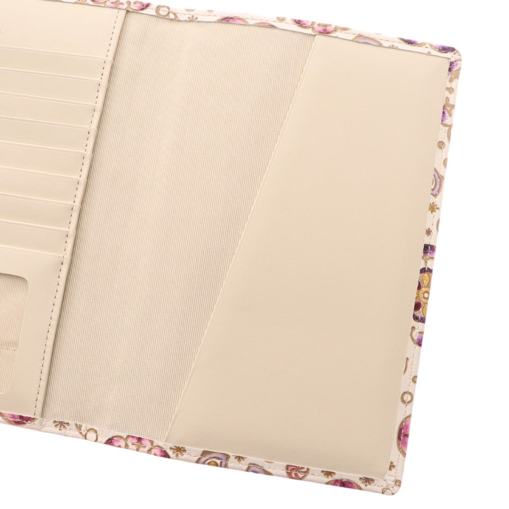 ■ Bunkoya Ozeki Book Cover, Notebook Case, Floral Pattern, Women's, White, Purple