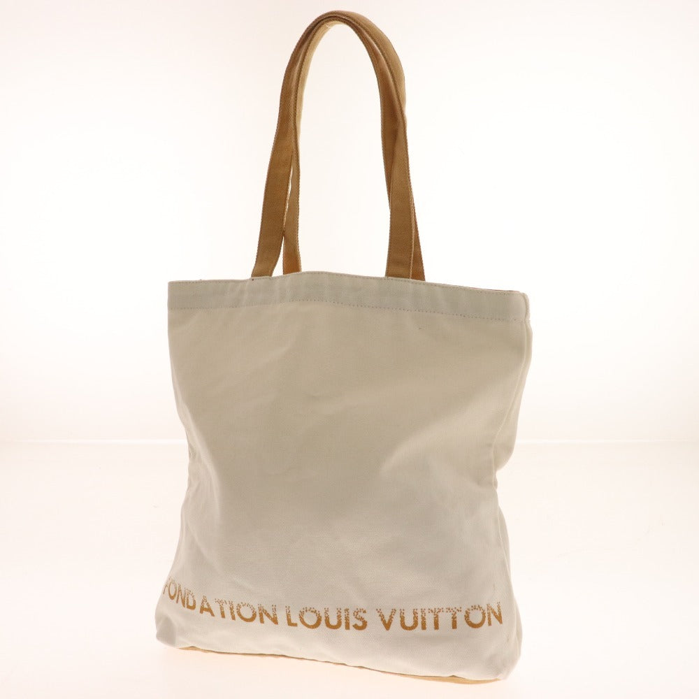 ■ Louis Vuitton Tote Bag, Fondacio Paris Museum Exclusive, White