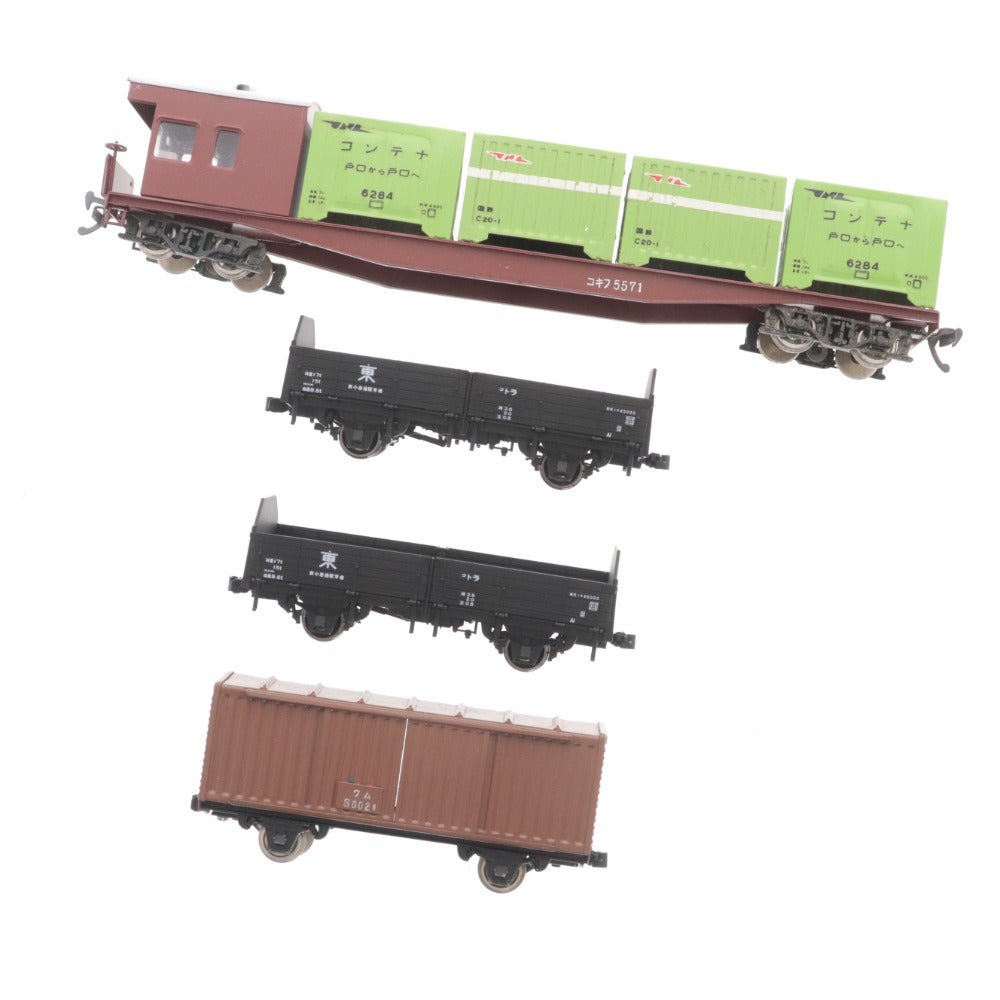 ■ カトー エンドウ 鉄道模型 HOゲージ トラ45000 1-809 ワム80021 コキフ5500 3点セットまとめ売り 貨物車 箱付き