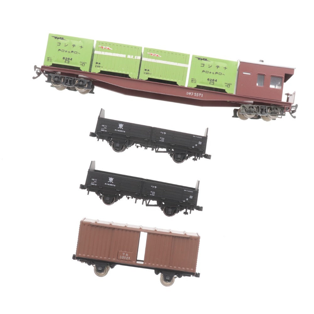 ■ カトー エンドウ 鉄道模型 HOゲージ トラ45000 1-809 ワム80021 コキフ5500 3点セットまとめ売り 貨物車 箱付き