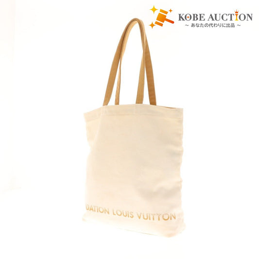 ■ Louis Vuitton Tote Bag Fondation Museum Limited Edition White Brown