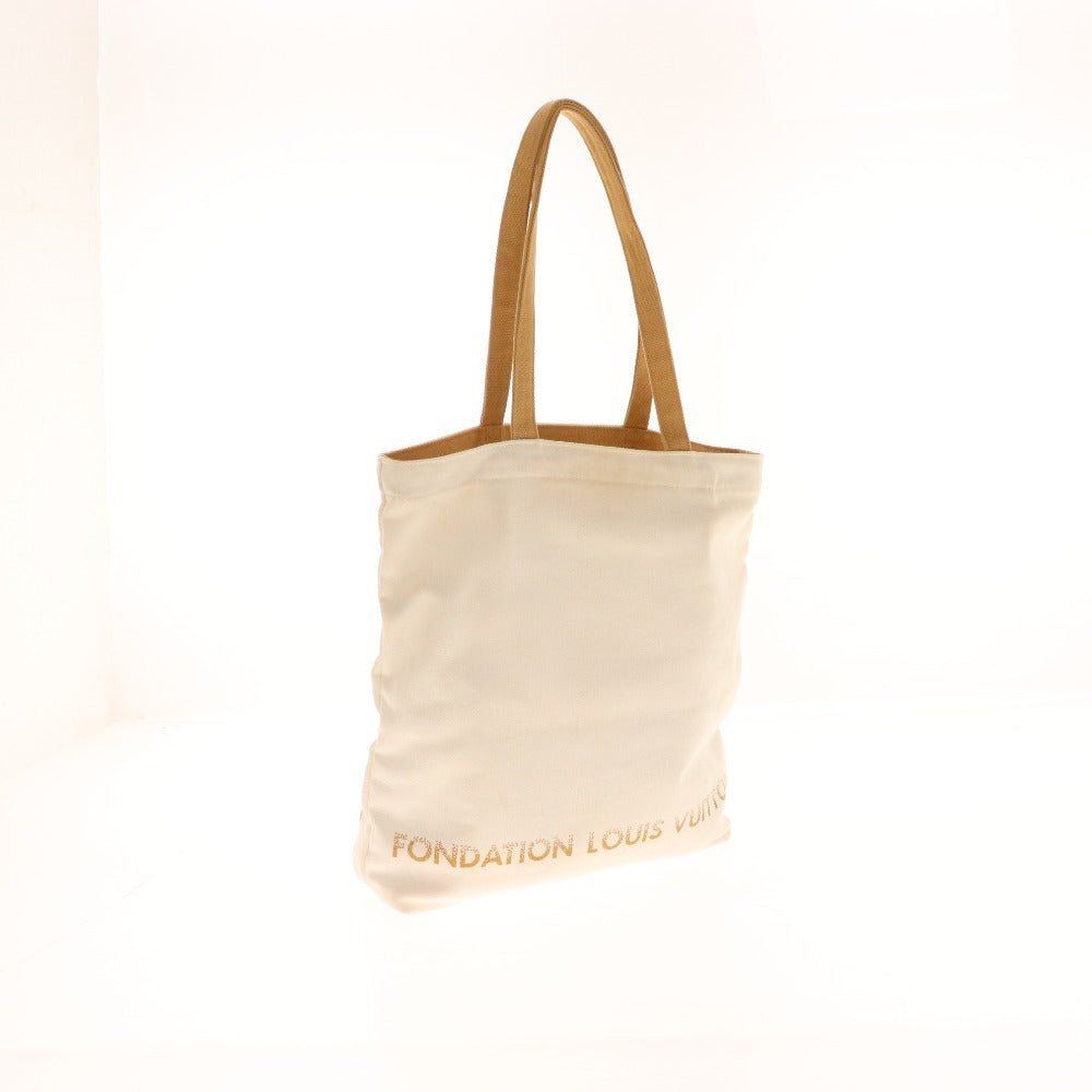 ■ Louis Vuitton Tote Bag Fondation Museum Limited Edition White Brown