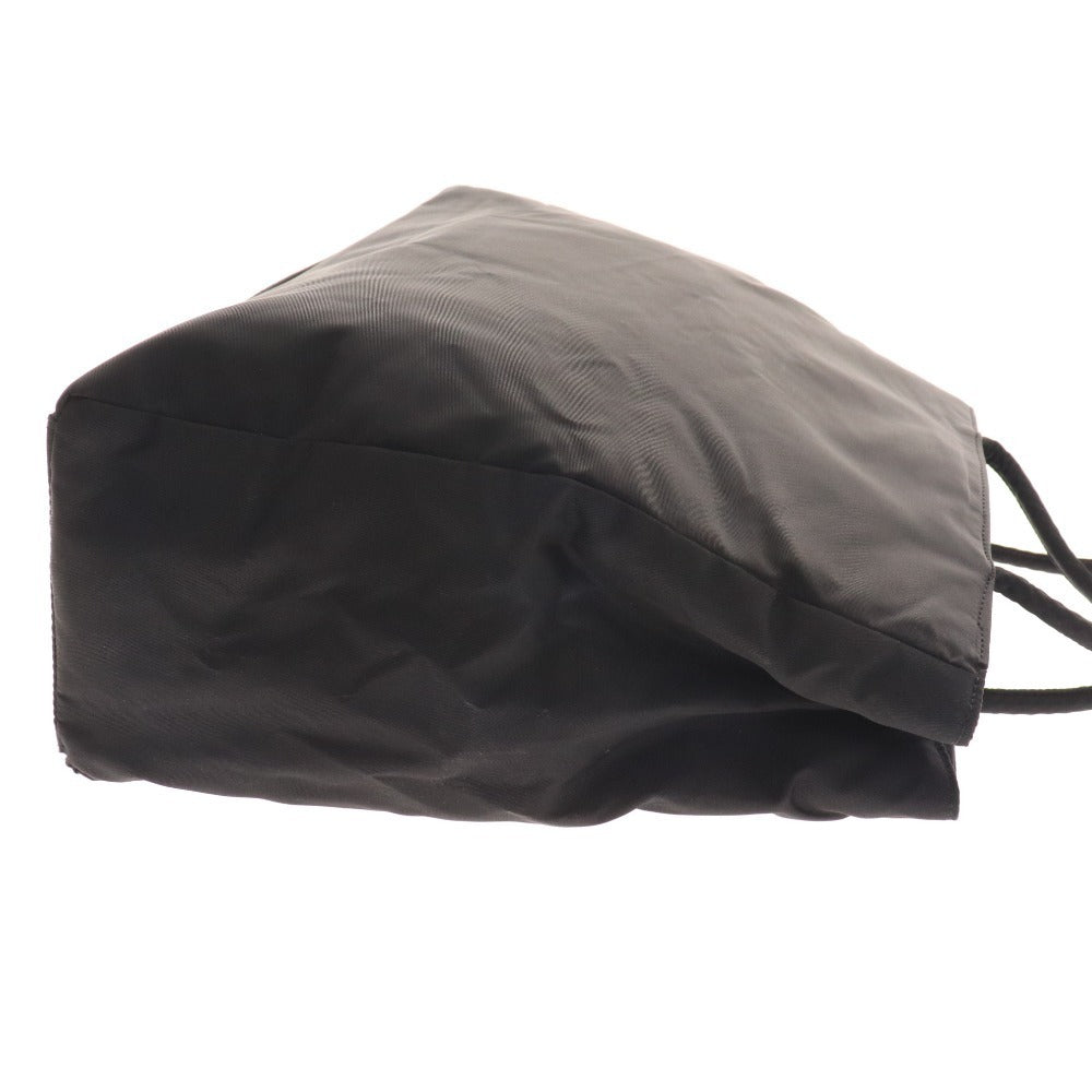 ■ プラダ トートバッグ ハンド ショルダー 鞄 ナイロン 三角ロゴ 三角プレート レディース ブラック