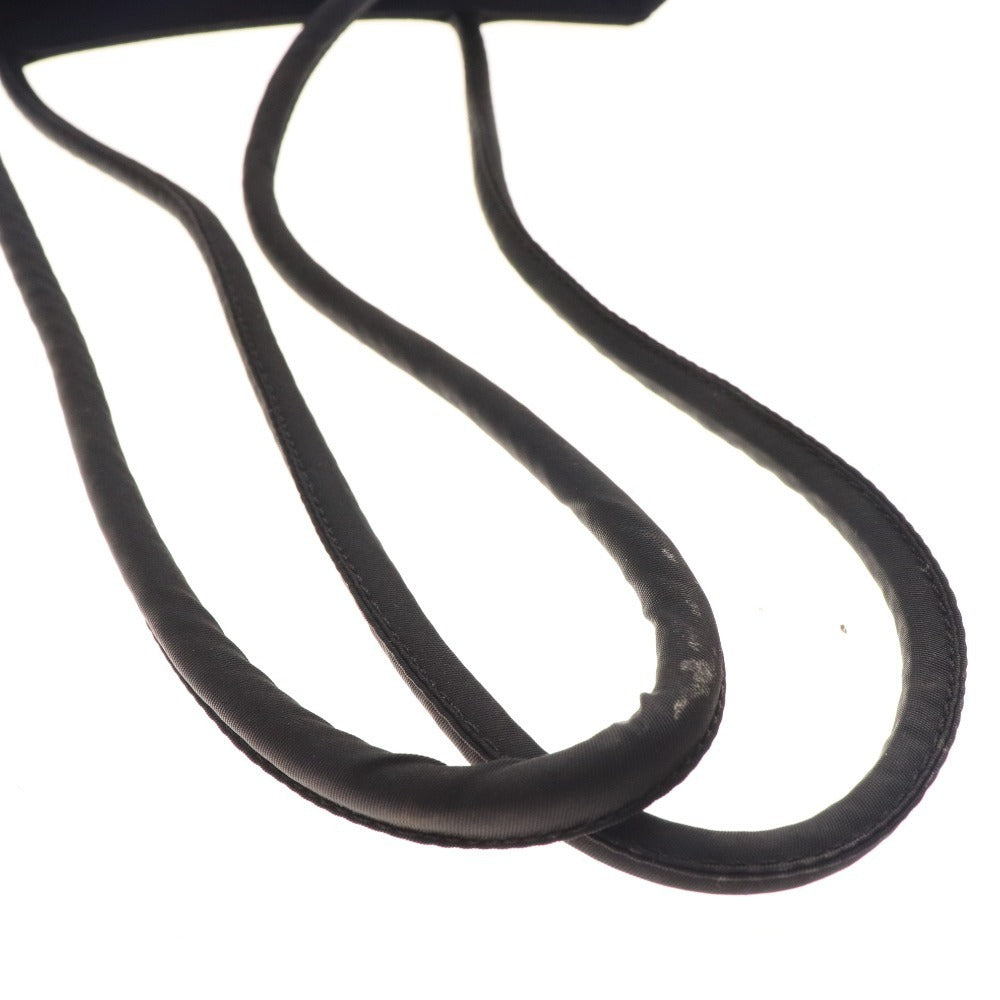 ■ プラダ トートバッグ ハンド ショルダー 鞄 ナイロン 三角ロゴ 三角プレート レディース ブラック