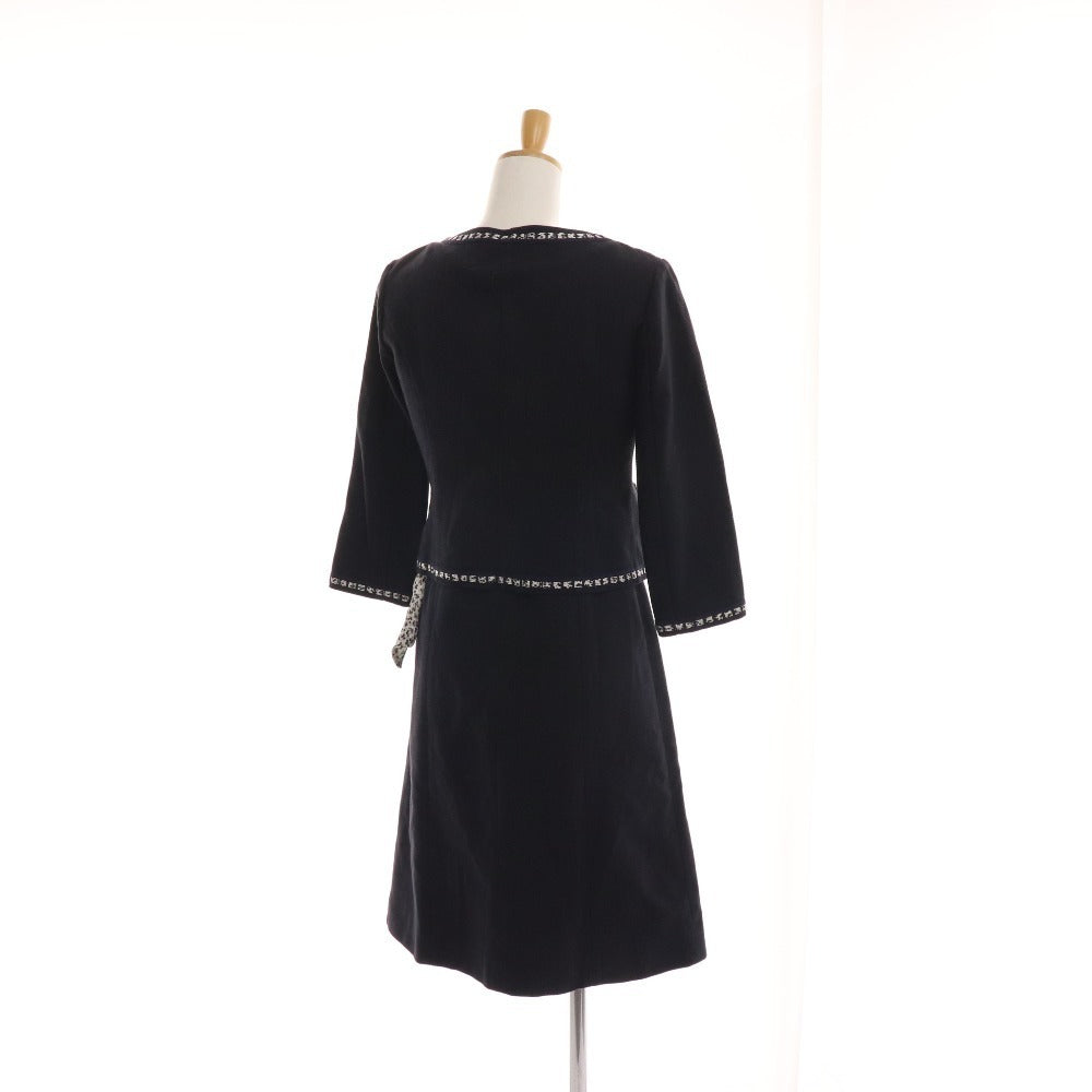 ■ Harrods Setup Suit Dress Jacket Blazer Women's 2 Navy