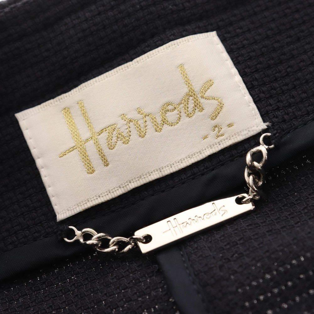 ■ Harrods Setup Suit Dress Jacket Blazer Women's 2 Navy