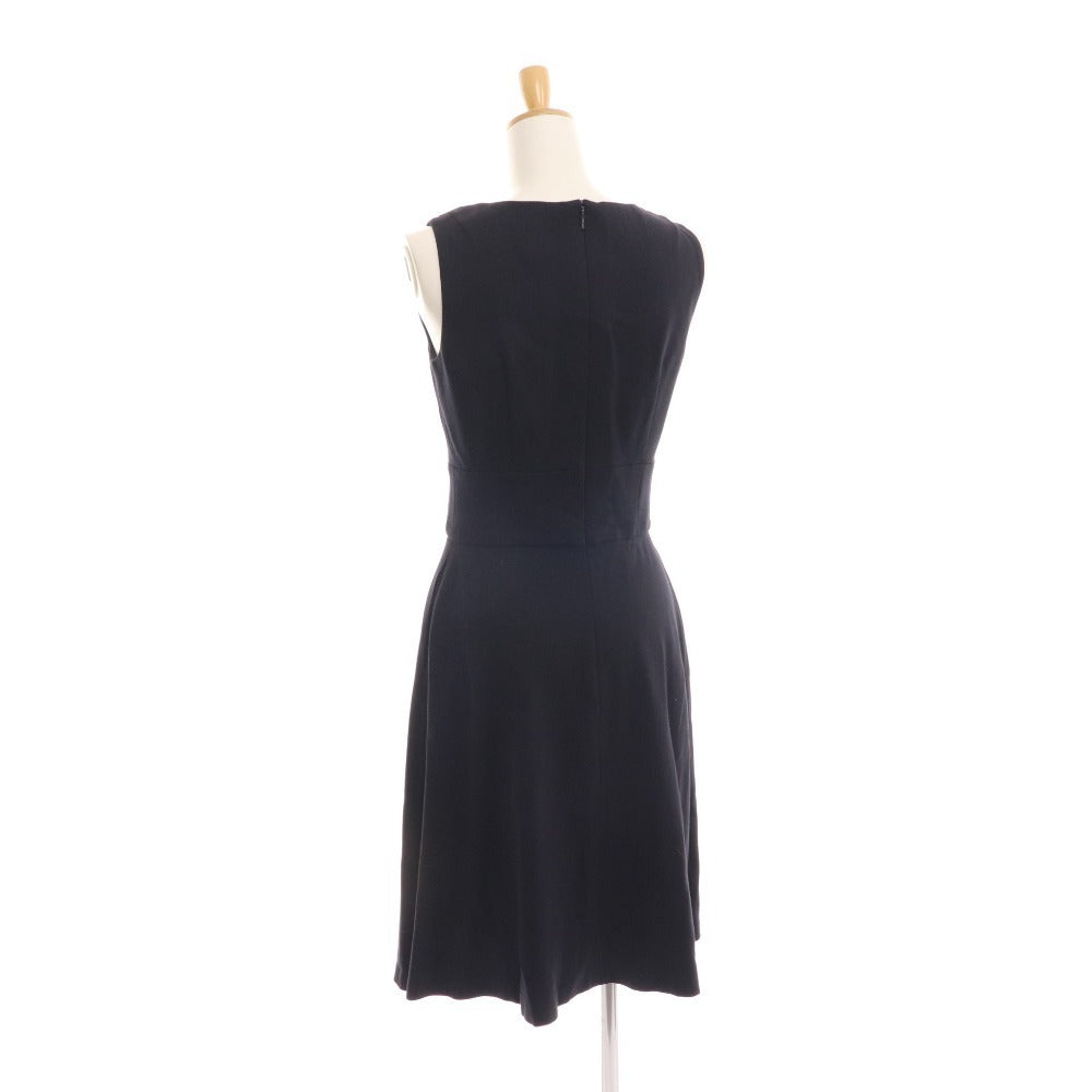 ■ Rene one-piece sleeveless top skirt ladies size 34 navy