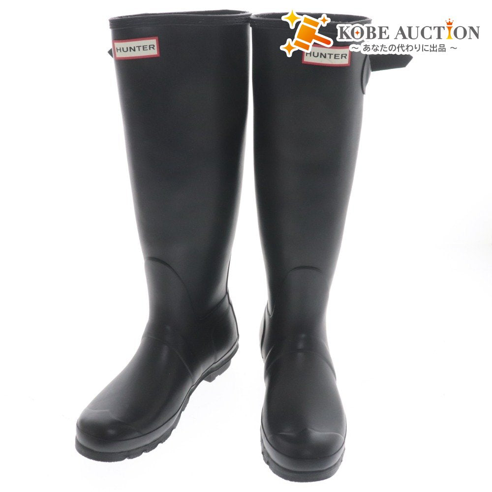 ■ ハンター レインシューズ ロングブーツ 長靴 オリジナルトール レディース UK6 25.0cm ブラック 箱付き