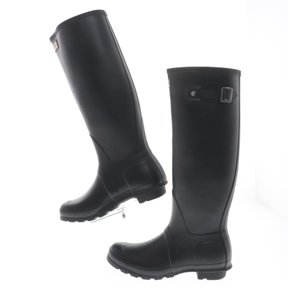 ■ ハンター レインシューズ ロングブーツ 長靴 オリジナルトール レディース UK6 25.0cm ブラック 箱付き