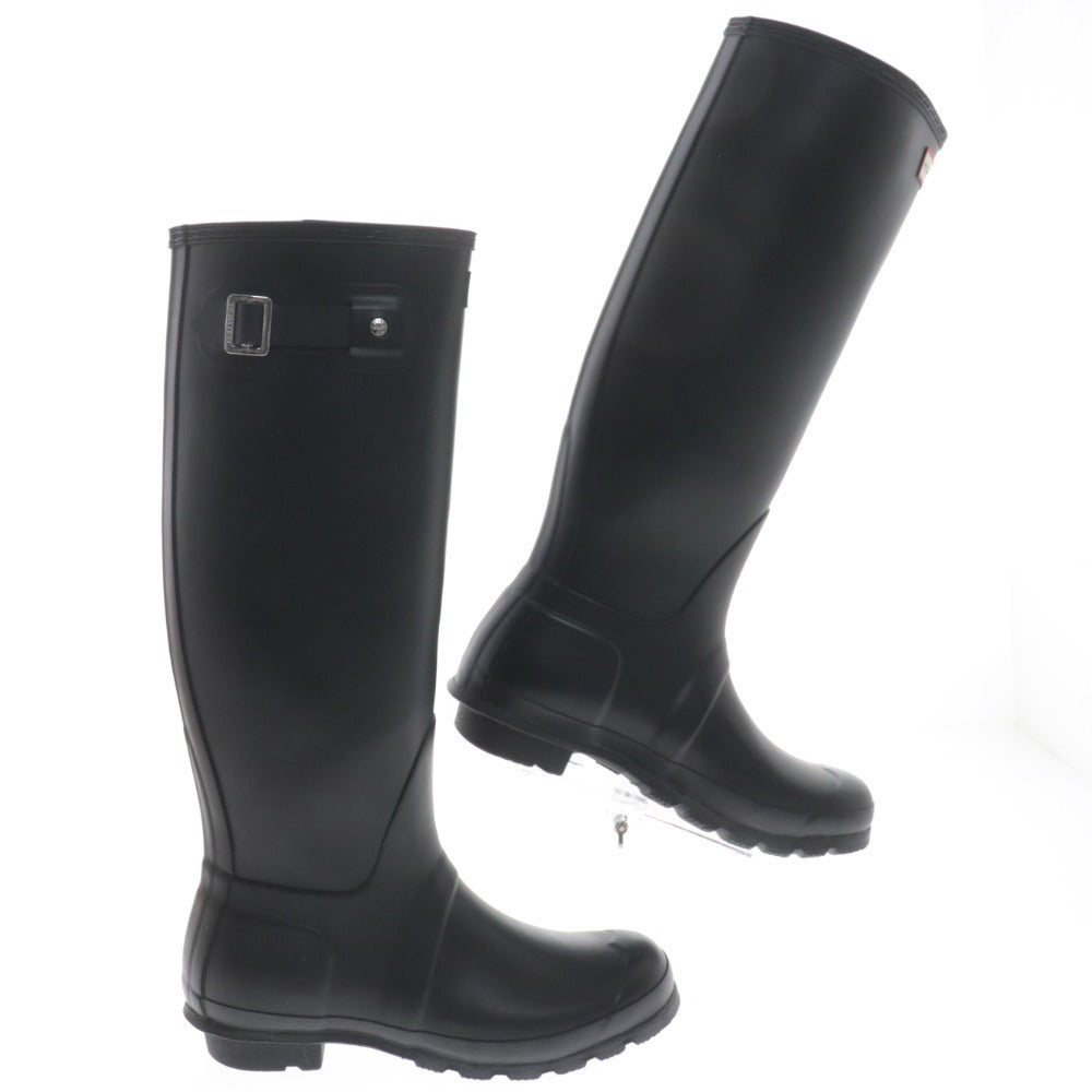 ■ ハンター レインシューズ ロングブーツ 長靴 オリジナルトール レディース UK6 25.0cm ブラック 箱付き