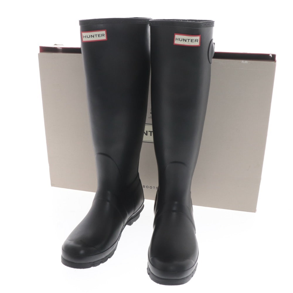 ■ ハンター レインシューズ ロングブーツ 長靴 オリジナルトール レディース UK6 25.0cm ブラック 箱付き