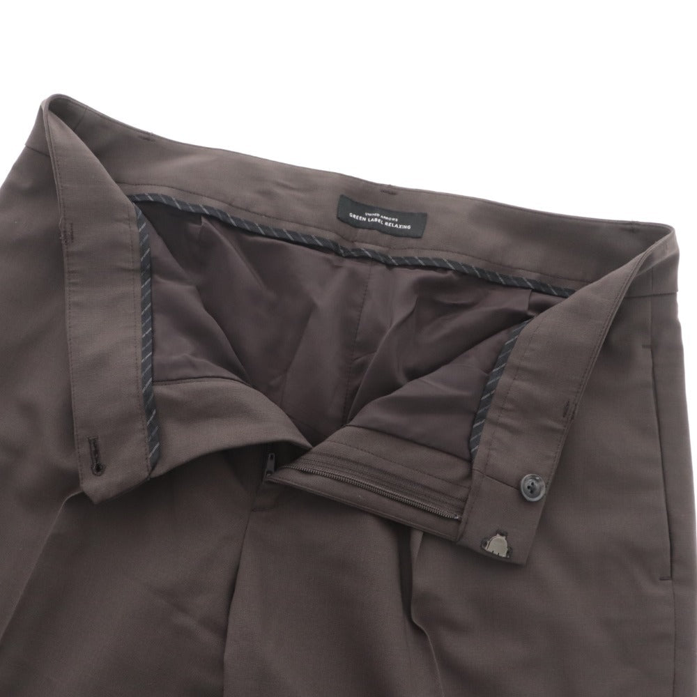 ■ グリーンレーベルリラクシング ユナイテッドアローズ セットアップ ジャケット パンツ スカート レディース 40 ブラウン