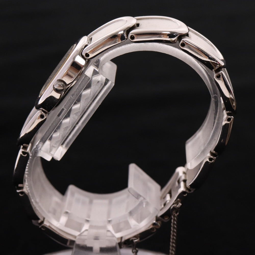 ■ セイコー 腕時計1E20-5440 オーバル クォーツ 51.1g レディース シルバー 文字盤 ホワイト 付属品付き ジャンク