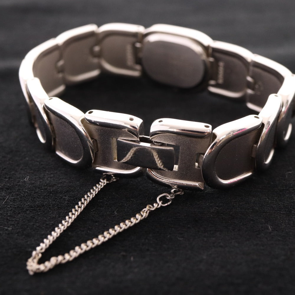 ■ セイコー 腕時計1E20-5440 オーバル クォーツ 51.1g レディース シルバー 文字盤 ホワイト 付属品付き ジャンク