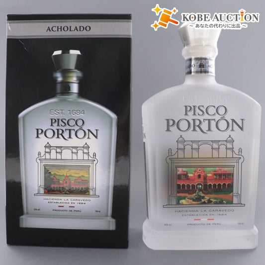 ■ Alcohol Pisco Porton Brandy Acholado Mosto Verde 43% 750? Boxed, unopened, unused