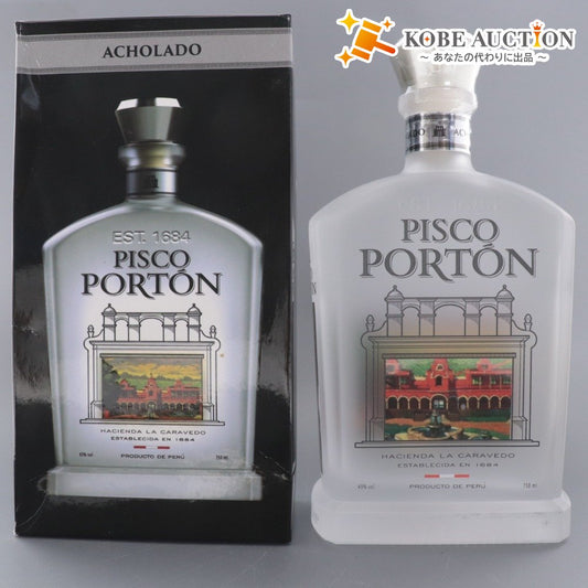 ■ Alcohol Pisco Porton Brandy Acholado Mosto Verde 43% 750? Boxed, unopened, unused