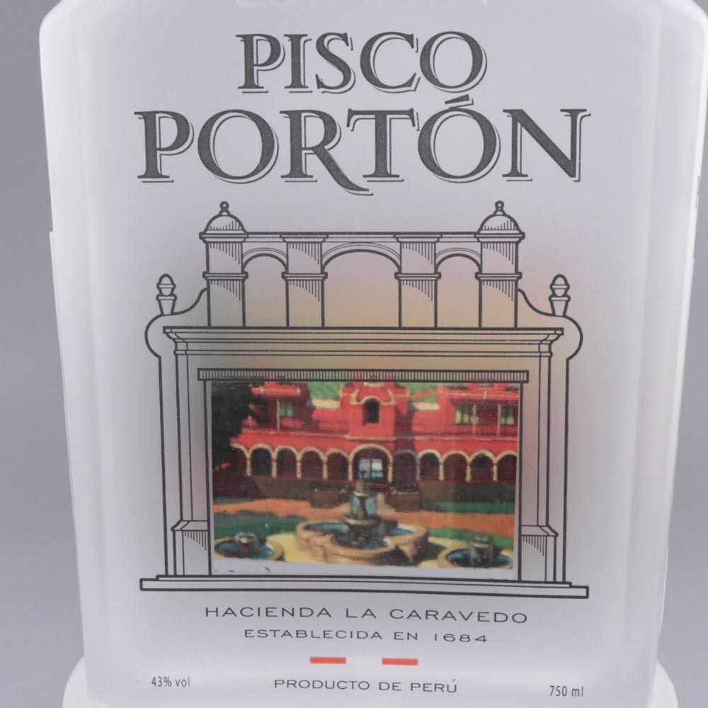 ■ Alcohol Pisco Porton Brandy Acholado Mosto Verde 43% 750? Boxed, unopened, unused