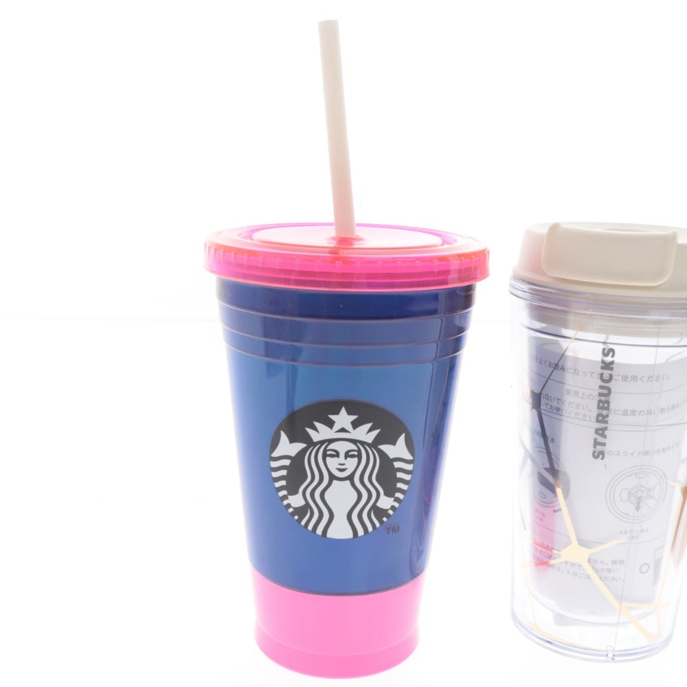 ■ Starbucks Tumbler Strap Sunny Bottle Copper 3-piece set Bulk sale Halloween Neon Blue Brown Unused