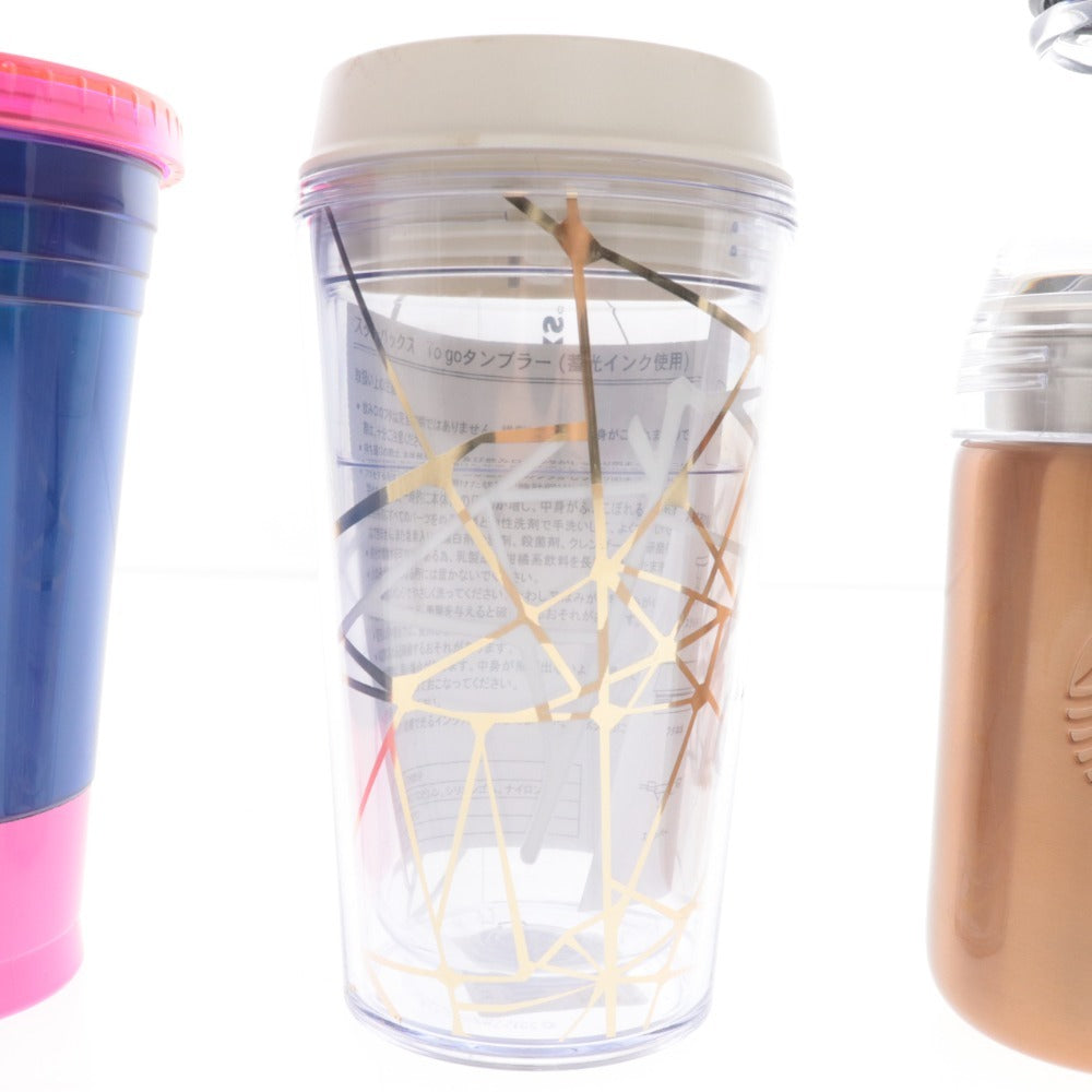 ■ Starbucks Tumbler Strap Sunny Bottle Copper 3-piece set Bulk sale Halloween Neon Blue Brown Unused