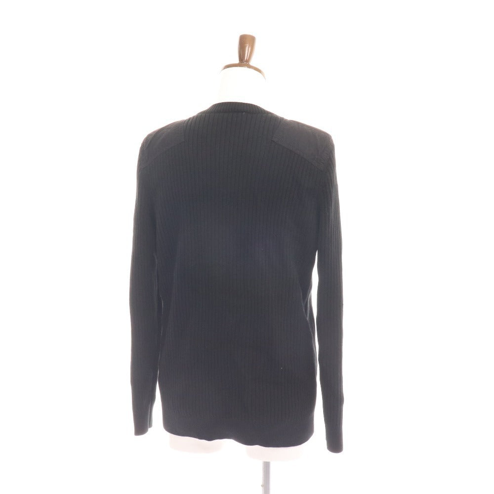 ■ A.P.C. Knit long sleeve top, 100% wool, men's, XL, black