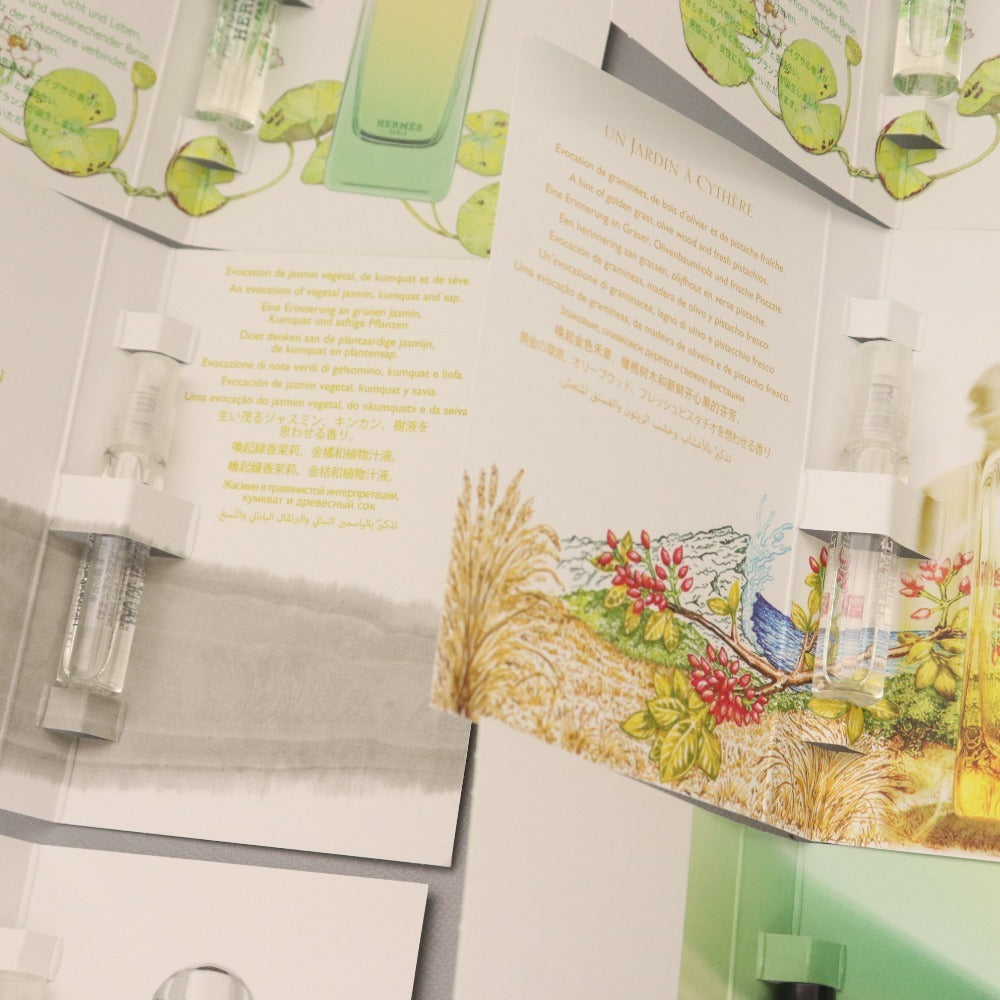 ■ Hermes perfume Eau de toilette sample trial product 16-piece set bulk sale Garden of the Nile, Mr. Lee's Garden, Garden of Cythera H24 Unused
