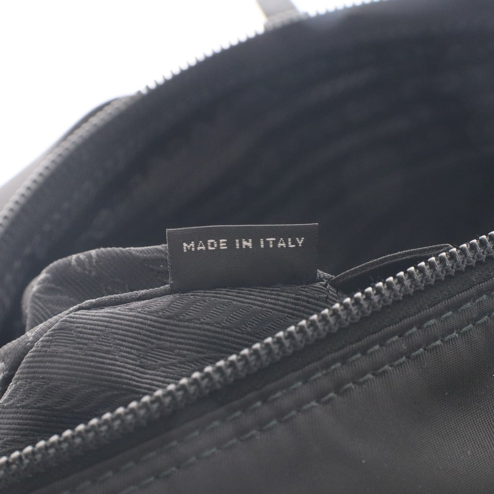 ■ Prada Shoulder Bag, Crossbody Bag, Silver Hardware, Nylon, Belt, Made in Italy, Women's, Black