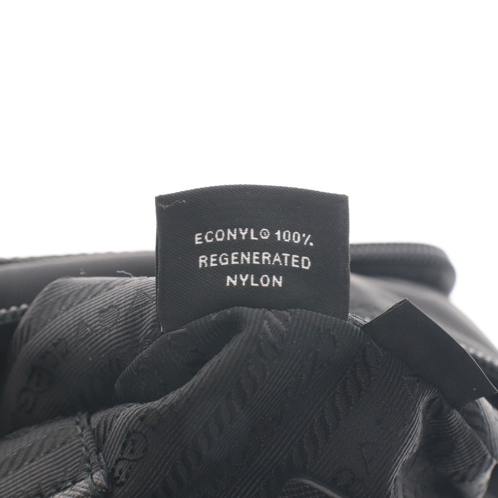 ■ Prada Shoulder Bag, Crossbody Bag, Silver Hardware, Nylon, Belt, Made in Italy, Women's, Black