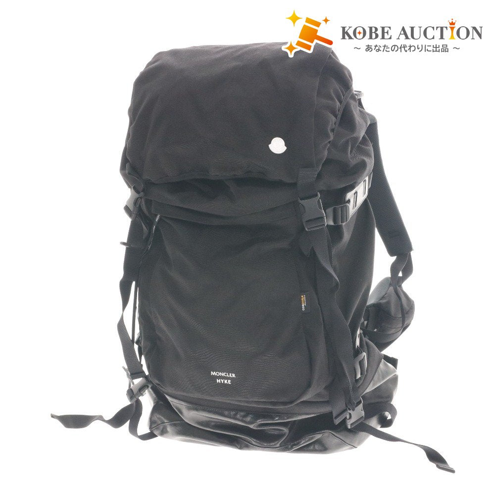 Moncler Hike Backpack 116347, Water-Repellent Nylon, Men's, Black