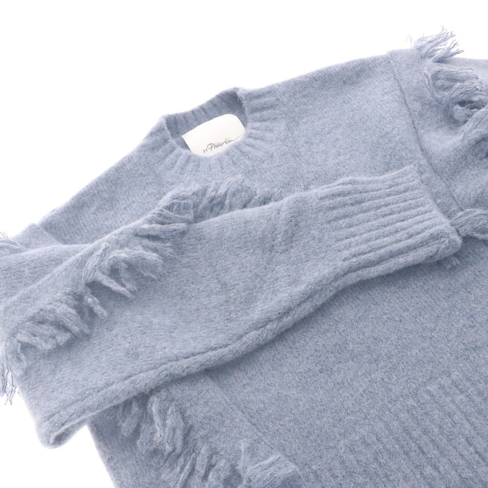 ■ スリーワンフィリップリム 3.1 Phillip Lim ニット 長袖 フリンジ レディース XS ライトブルー