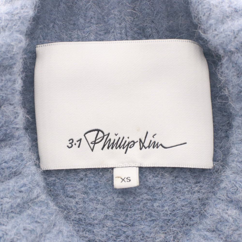 ■ スリーワンフィリップリム 3.1 Phillip Lim ニット 長袖 フリンジ レディース XS ライトブルー