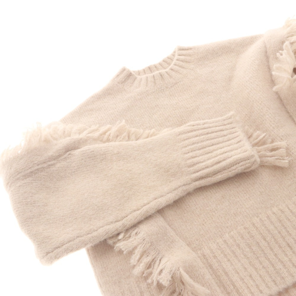 ■ スリーワンフィリップリム 3.1 Phillip Lim ニット 長袖 フリンジ レディース XS ベージュ