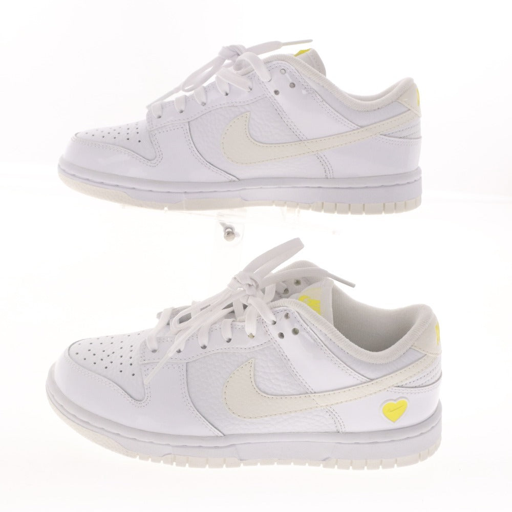 ■ ナイキ NIKE スニーカー ダンク ロー バレンタインデー イエローハート FD0803-100 靴 レディース 22.5cm ホワイト系