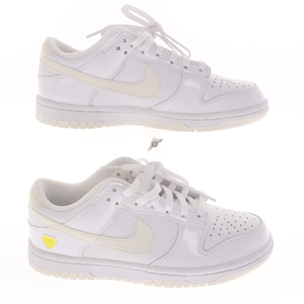 ■ ナイキ NIKE スニーカー ダンク ロー バレンタインデー イエローハート FD0803-100 靴 レディース 22.5cm ホワイト系