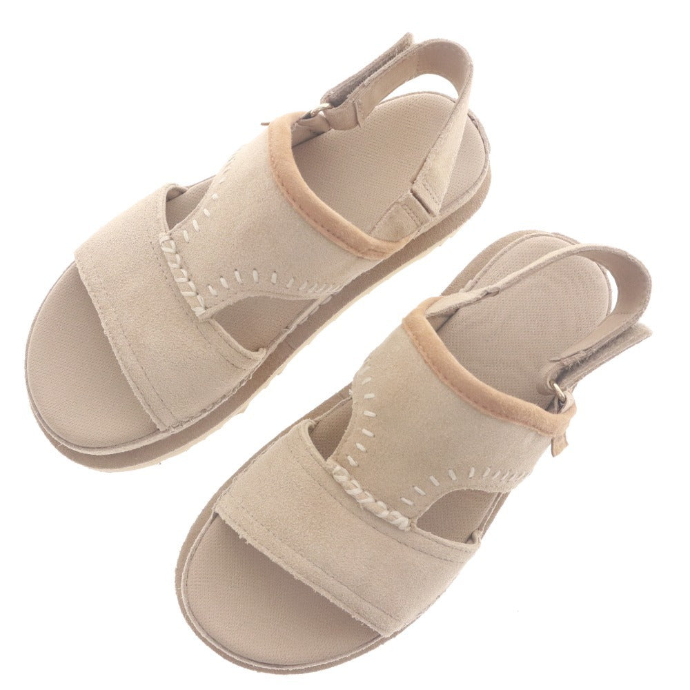 ■ アグ UGG サンダル ゴールデンスター リジェネレート 1167369 靴 厚底 スエード レディース 23cm ベージュ