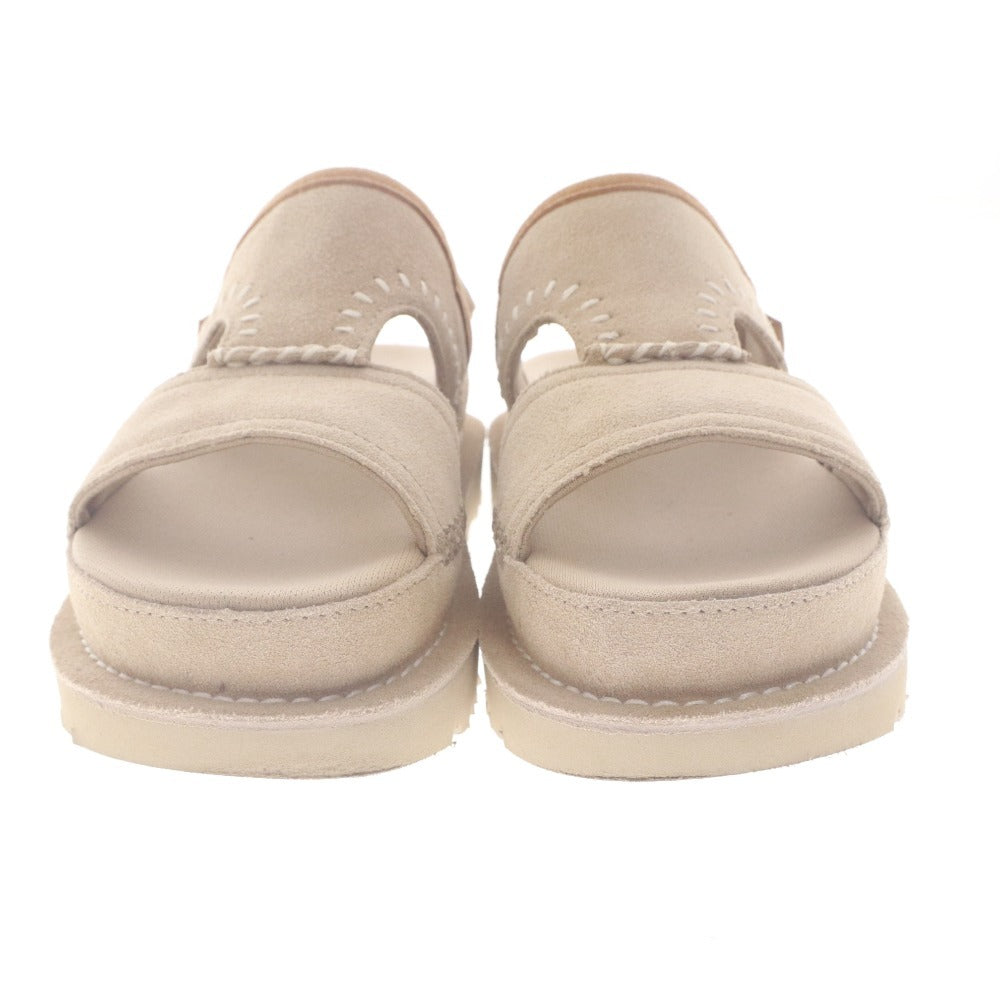 ■ アグ UGG サンダル ゴールデンスター リジェネレート 1167369 靴 厚底 スエード レディース 23cm ベージュ