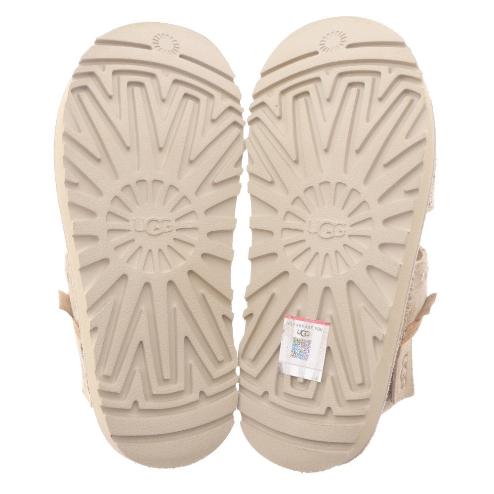 ■ アグ UGG サンダル ゴールデンスター リジェネレート 1167369 靴 厚底 スエード レディース 23cm ベージュ