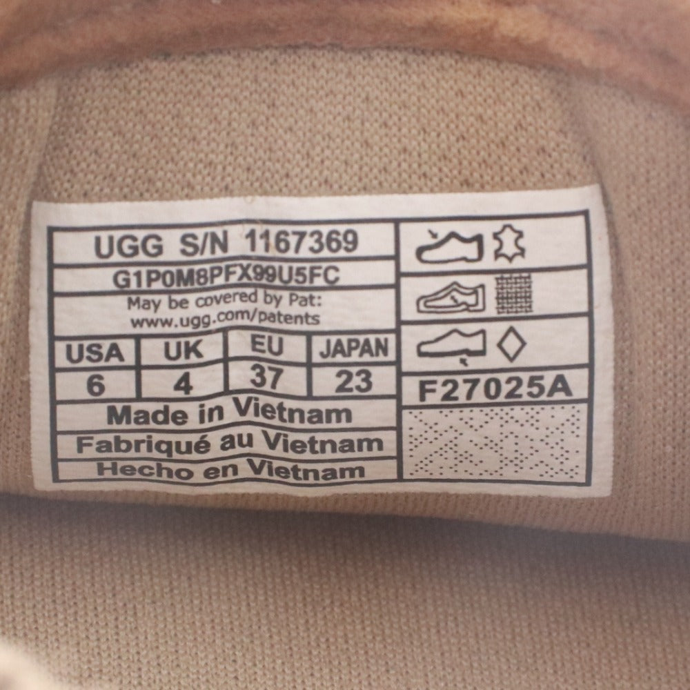 ■ アグ UGG サンダル ゴールデンスター リジェネレート 1167369 靴 厚底 スエード レディース 23cm ベージュ